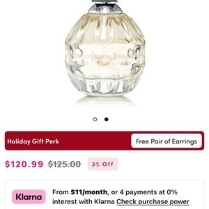 Jimmy Choo Fragrance Bottle - Clear and Gold